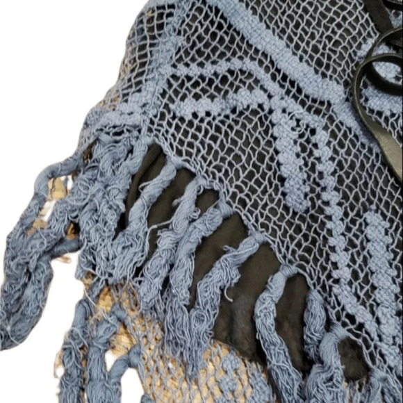 Katharine Story Blue Crochet Asymmetrical Skirt - Picture 3 of 5